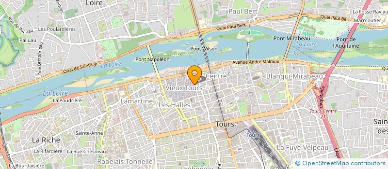 localisation de l'entreprise MONSIEUR FREDERIC DUPONT  TOURS