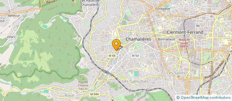localisation de l'entreprise MONSIEUR FREDERIC DUPONT à CHAMALIERES