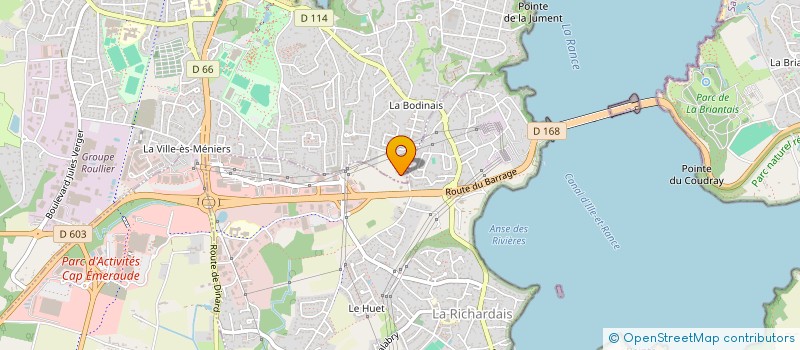 localisation de l'entreprise MONSIEUR FREDERIC DUPONT  SAINT-LUNAIRE