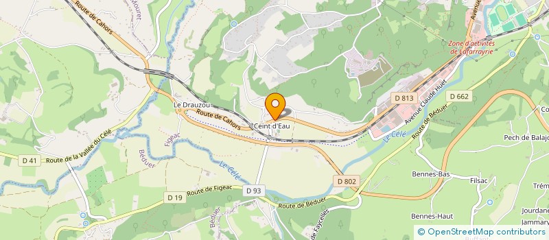 localisation de l'entreprise MONSIEUR FREDERIC DUPONT  FIGEAC