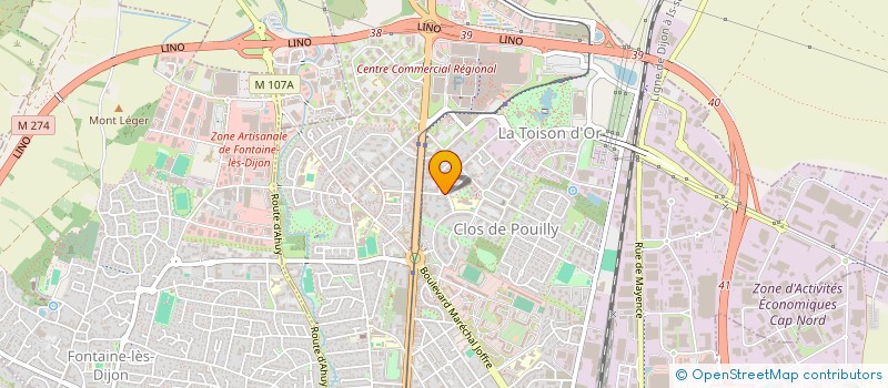 localisation de l'entreprise MONSIEUR FREDERIC DUPUIS  DIJON