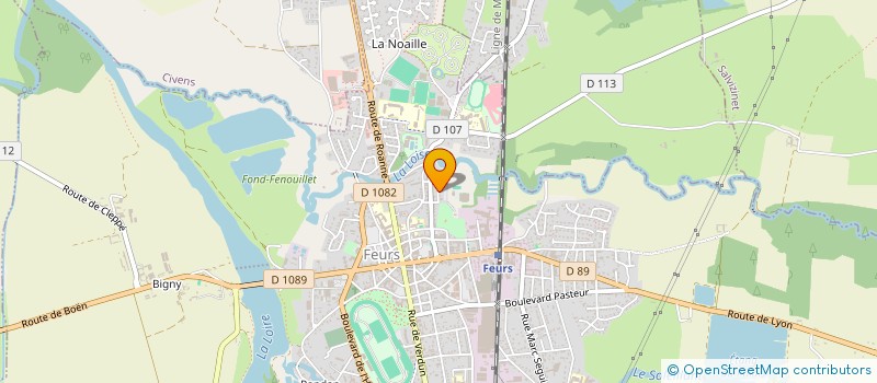 localisation de l'entreprise MONSIEUR FREDERIC DUPUIS  FEURS