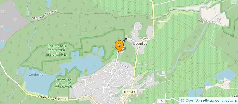 localisation de l'entreprise MONSIEUR FREDERIC DUPUY  ARSAC