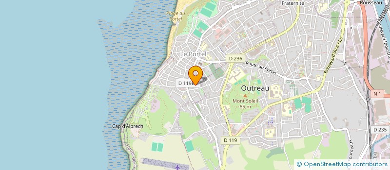 localisation de l'entreprise MONSIEUR FREDERIC DUQUENOY à LE PORTEL