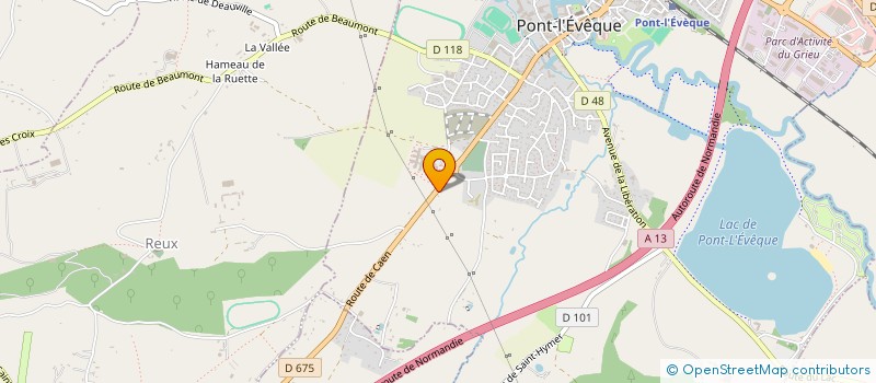 localisation de l'entreprise MONSIEUR FREDERIC DURAND  PONT L'EVEQUE