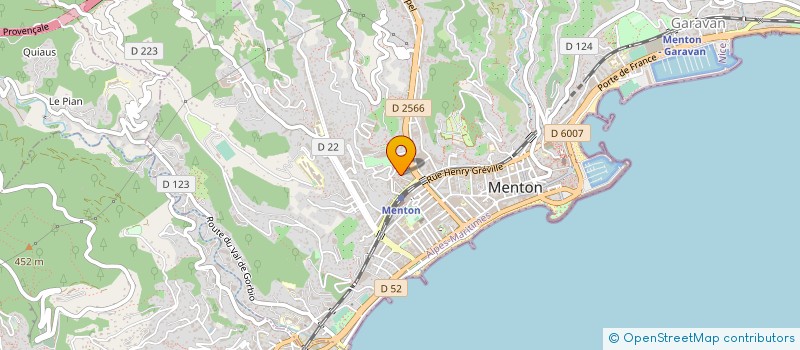 localisation de l'entreprise MONSIEUR FREDERIC DURAND à MENTON