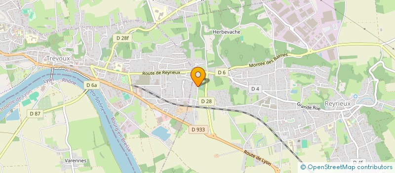 localisation de l'entreprise MONSIEUR FREDERIC DURANTET à REYRIEUX