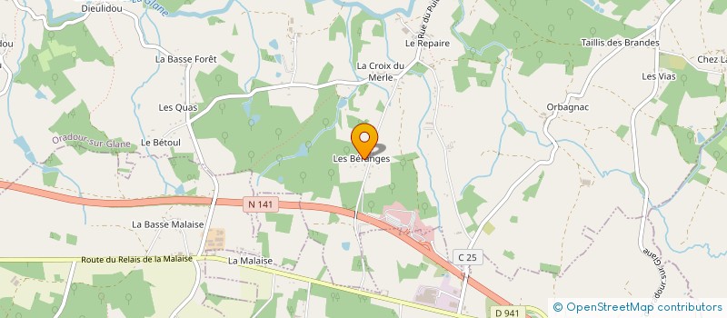 localisation de l'entreprise MONSIEUR FREDERIC DUREPAIRE à ORADOUR-SUR-GLANE