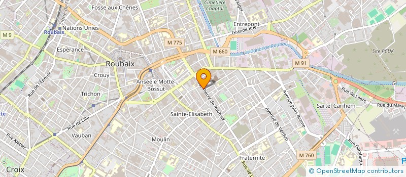 localisation de l'entreprise MONSIEUR FREDERIC DURIEZ  ROUBAIX