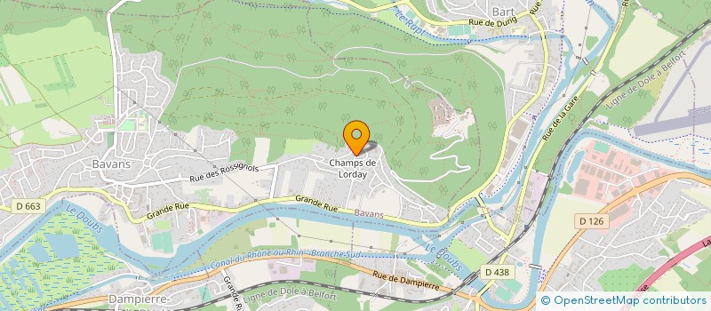 localisation de l'entreprise MONSIEUR FREDERIC DUROY  BAVANS