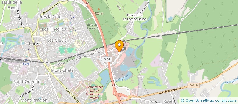 localisation de l'entreprise MONSIEUR FREDERIC DURPOIX  LURE