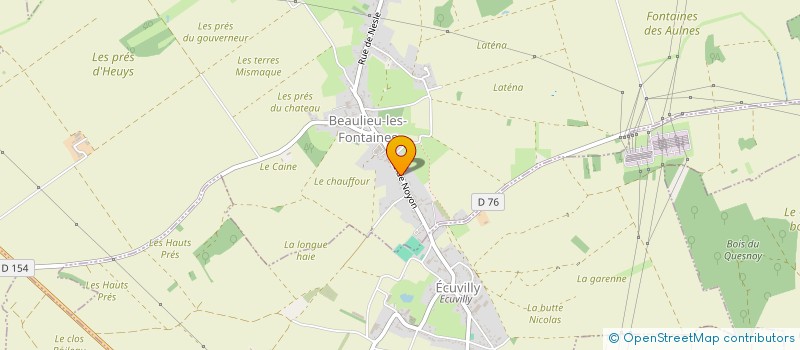 localisation de l'entreprise MONSIEUR FREDERIC DUTHILLE à BEAULIEU-LES-FONTAINES
