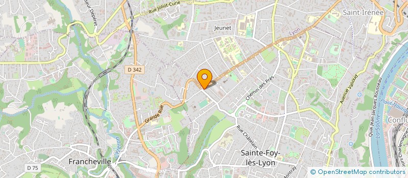 localisation de l'entreprise MONSIEUR FREDERIC DUVAL à SAINTE-FOY-LES-LYON