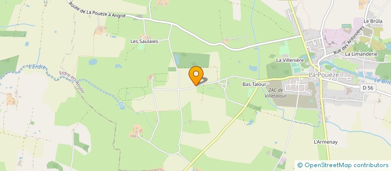 localisation de l'entreprise MONSIEUR FREDERIC DUVAL  ERDRE-EN-ANJOU