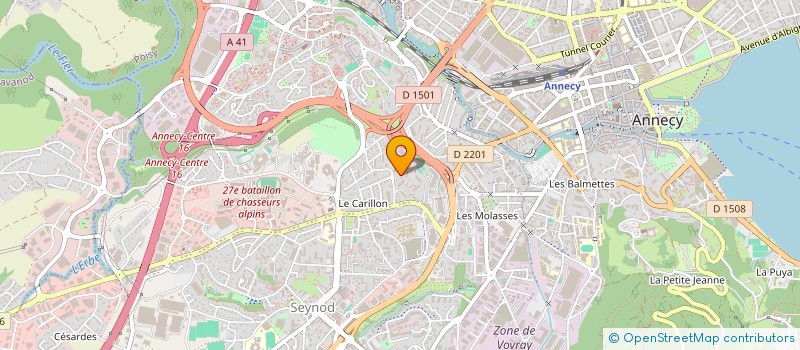 localisation de l'entreprise MONSIEUR FREDERIC DUVAL à ANNECY