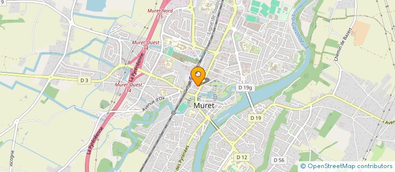 localisation de l'entreprise MONSIEUR FREDERIC ECK  MURET