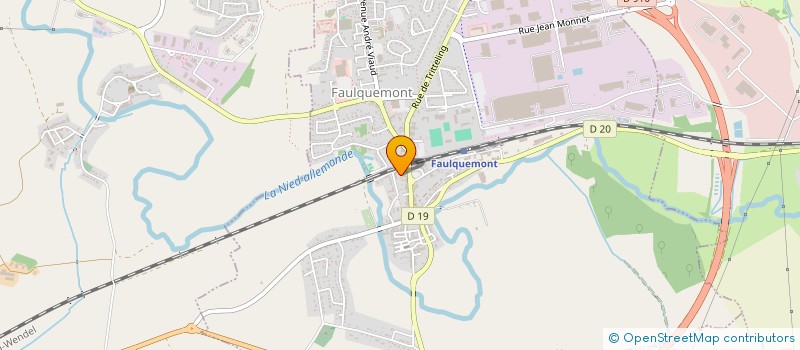 localisation de l'entreprise MONSIEUR FREDERIC ECUYER  FAULQUEMONT