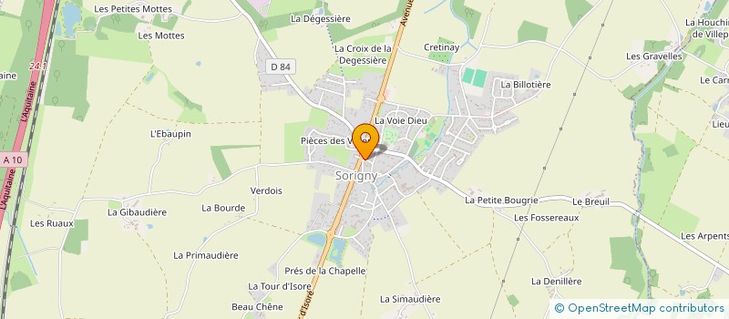 localisation de l'entreprise MONSIEUR FREDERIC EDELINE à SORIGNY