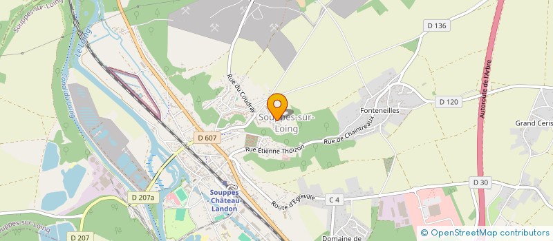 localisation de l'entreprise MONSIEUR FREDERIC EGUERRE à SOUPPES-SUR-LOING
