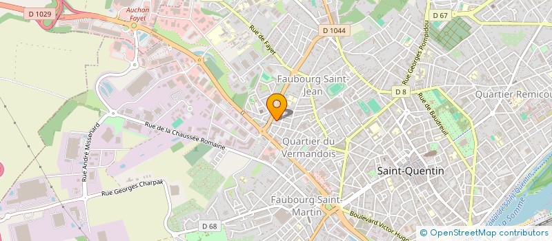 localisation de l'entreprise MONSIEUR FREDERIC EMERY à SAINT-QUENTIN