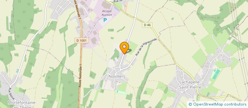 localisation de l'entreprise MONSIEUR FREDERIC EMERY  NOVILLERS