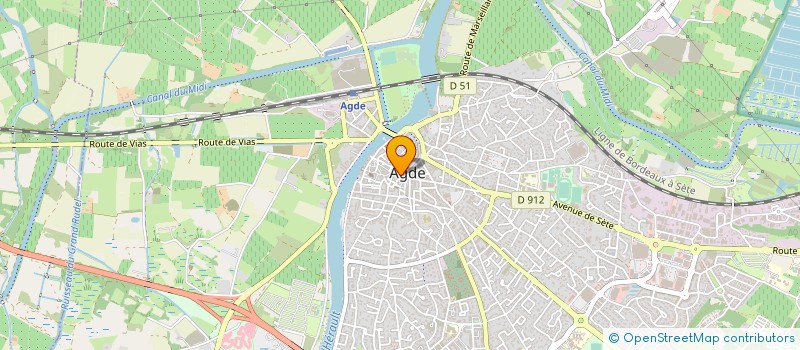 localisation de l'entreprise MONSIEUR FREDERIC-EMMANUEL SEGELSTEIN  AGDE