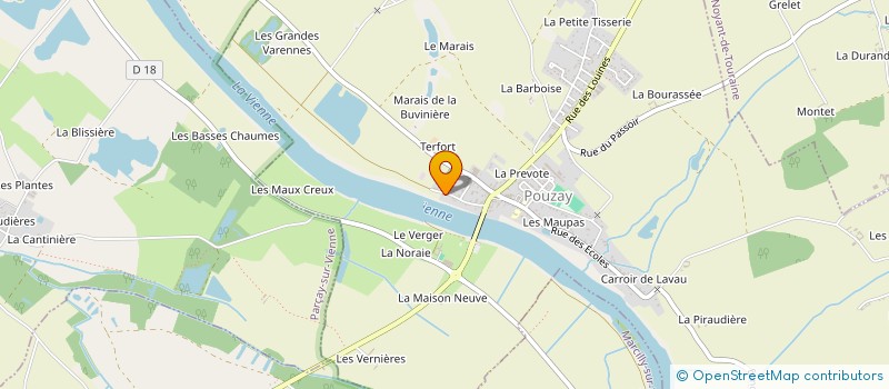 localisation de l'entreprise MONSIEUR FREDERIC ENARD à POUZAY