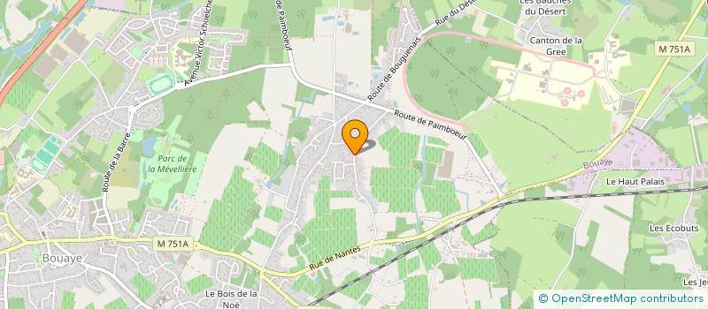 localisation de l'entreprise MONSIEUR FREDERIC ERCEAU  BOUAYE