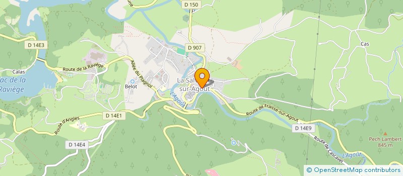 localisation de l'entreprise MONSIEUR FREDERIC ESCANDE  LA SALVETAT-SUR-AGOUT