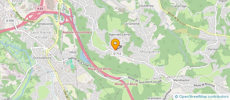 localisation de l'entreprise MONSIEUR FREDERIC ETCHEVERRY  MOUGUERRE