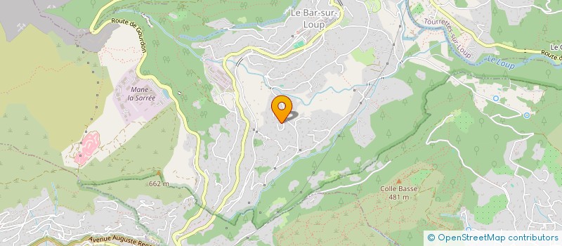 localisation de l'entreprise MONSIEUR FREDERIC ETIENNE à LE BAR-SUR-LOUP