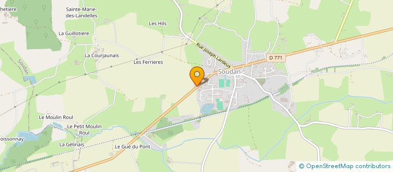 localisation de l'entreprise MONSIEUR FREDERIC EVEILLARD à SOUDAN