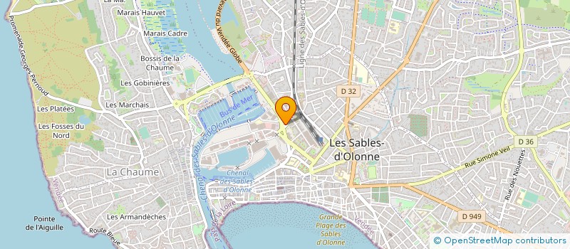 localisation de l'entreprise MONSIEUR FREDERIC EVENO à LES SABLES D'OLONNE