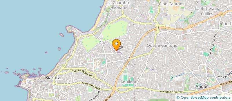 localisation de l'entreprise MONSIEUR FREDERIC EVRARD à ANGLET