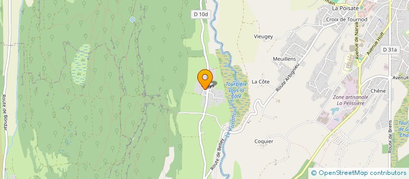 localisation de l'entreprise MONSIEUR FREDERIC EVRARD à ARBOYS EN BUGEY