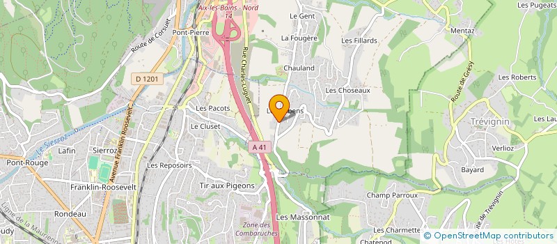 localisation de l'entreprise MONSIEUR FREDERIC EYBER à GRESY-SUR-AIX