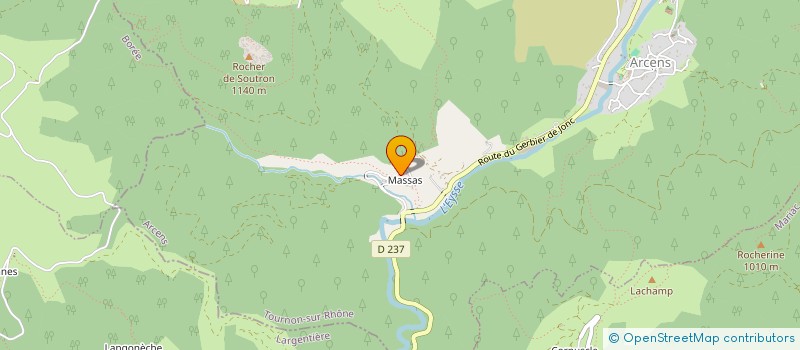 localisation de l'entreprise MONSIEUR FREDERIC EYMARD  ARCENS