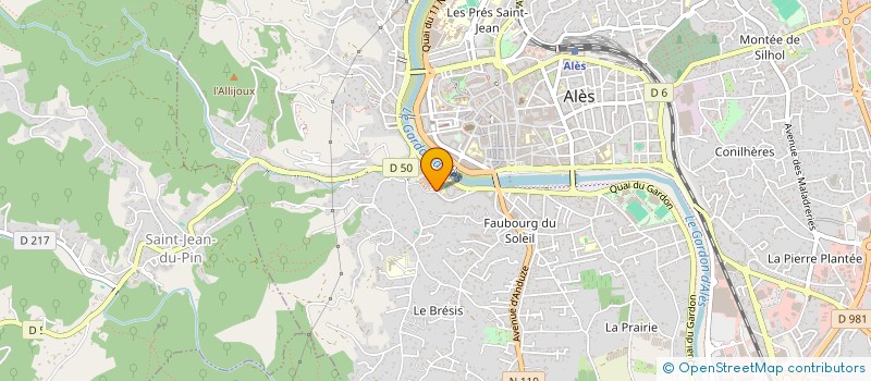 localisation de l'entreprise MONSIEUR FREDERIC EYMOND  ALES