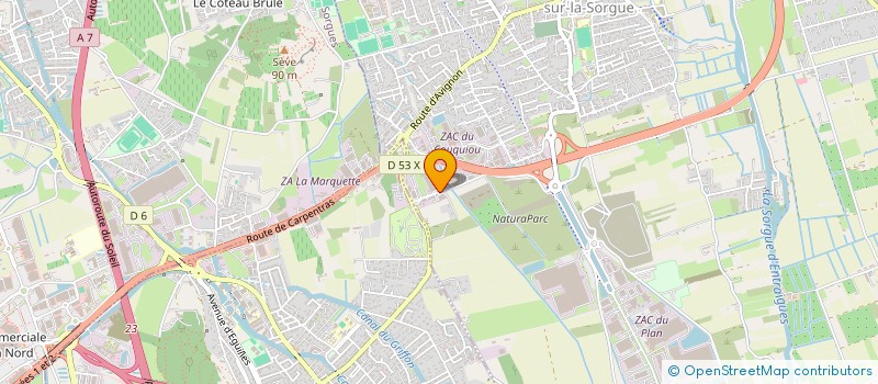 localisation de l'entreprise MONSIEUR FREDERIC FABBRI  ENTRAIGUES-SUR-LA-SORGUE