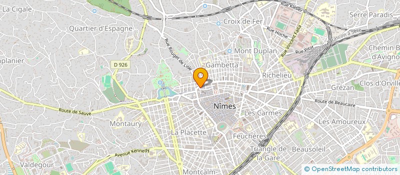 localisation de l'entreprise MONSIEUR FREDERIC FABRE à NIMES