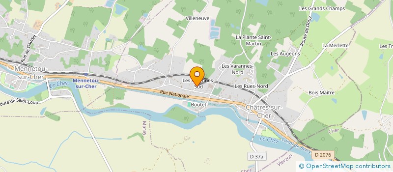 localisation de l'entreprise MONSIEUR FREDERIC FABRY à CHATRES-SUR-CHER