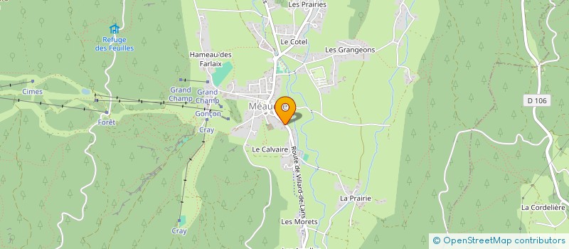 localisation de l'entreprise MONSIEUR FREDERIC FACERIAS  AUTRANS-MEAUDRE EN VERCORS