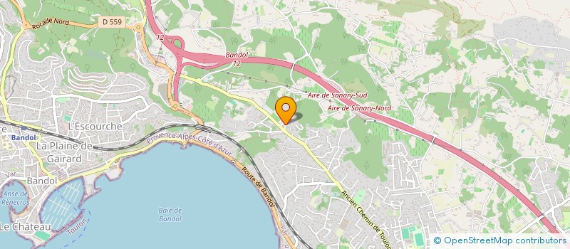 localisation de l'entreprise MONSIEUR FREDERIC FAFUR  SANARY-SUR-MER