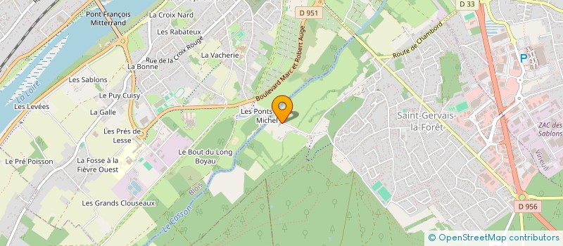 localisation de l'entreprise MONSIEUR FREDERIC FANTONI  SAINT-GERVAIS-LA-FORET