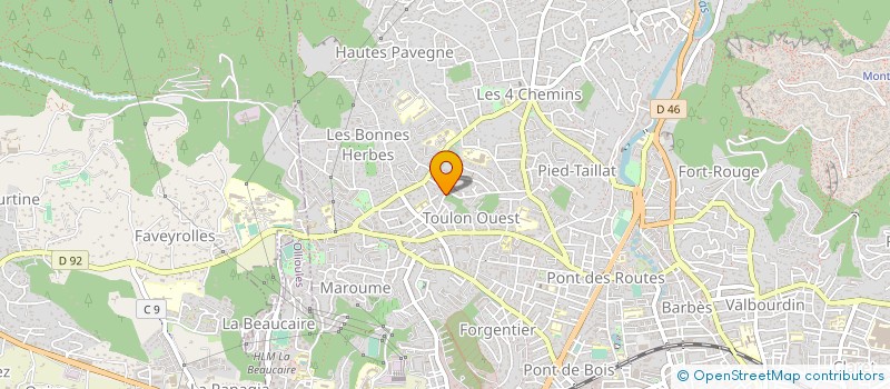 localisation de l'entreprise MONSIEUR FREDERIC FARAVEL à TOULON