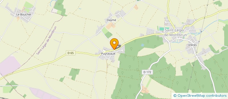 localisation de l'entreprise MONSIEUR FREDERIC FAUCHER  SAINT-LEGER-DE-MONTBRUN