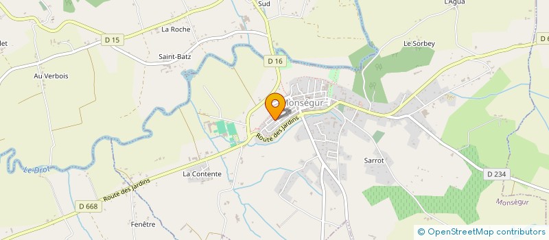 localisation de l'entreprise MONSIEUR FREDERIC FAUGAS  MONSEGUR