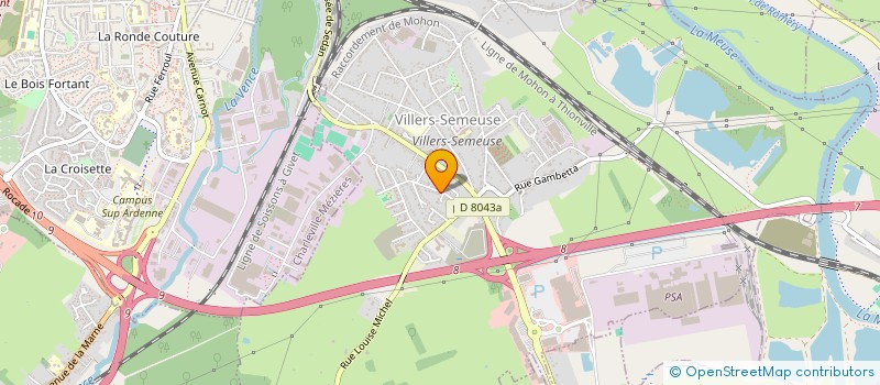 localisation de l'entreprise MONSIEUR FREDERIC FAURE-BRAC  VILLERS-SEMEUSE