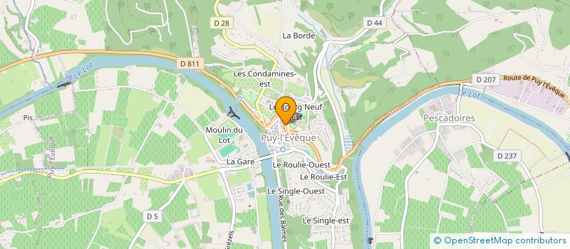 localisation de l'entreprise MONSIEUR FREDERIC FAURIE  PUY-L'EVEQUE