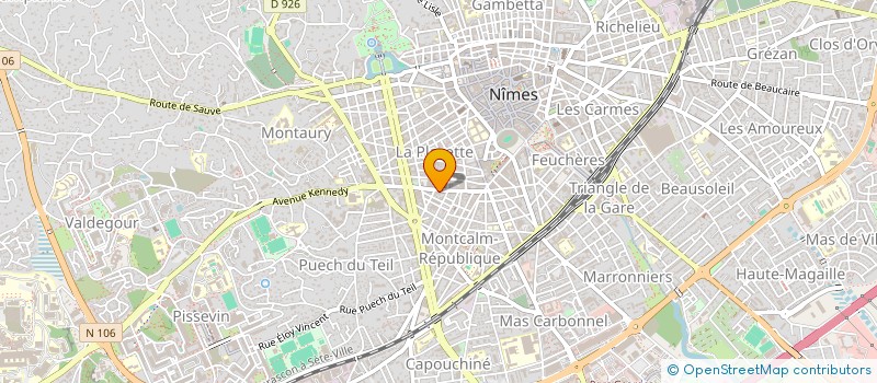 localisation de l'entreprise MONSIEUR FREDERIC FAUZE  NIMES